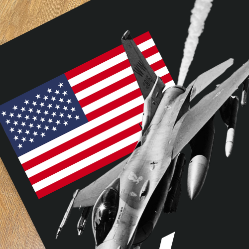 *NEW* F16 Fighter Rug