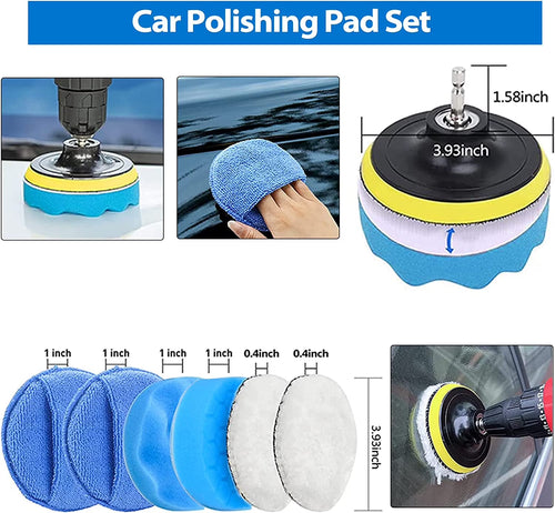 26Pcs Detail Brushes Car Detailing Kit Interior with Drill Brush Set