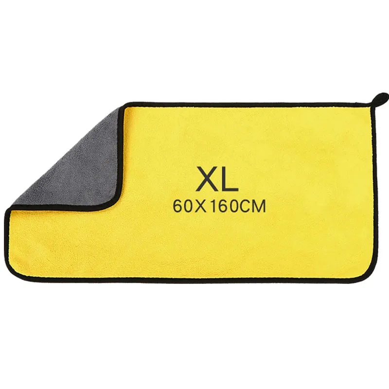60X160Cm High-End Microfiber Towel Car Wash Towel Detailing Cleaning Cloth Car Wash Drying Towel Car Absorbent Cleaning Products