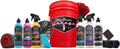 Car Detailing Kit with Bucket – Essential Car Cleaning Kit, Sprays, Liquids, Microfiber Towels, Applicators and Wash Mitt, All-In-One Car Detailing Kits for Interior & Exterior Care