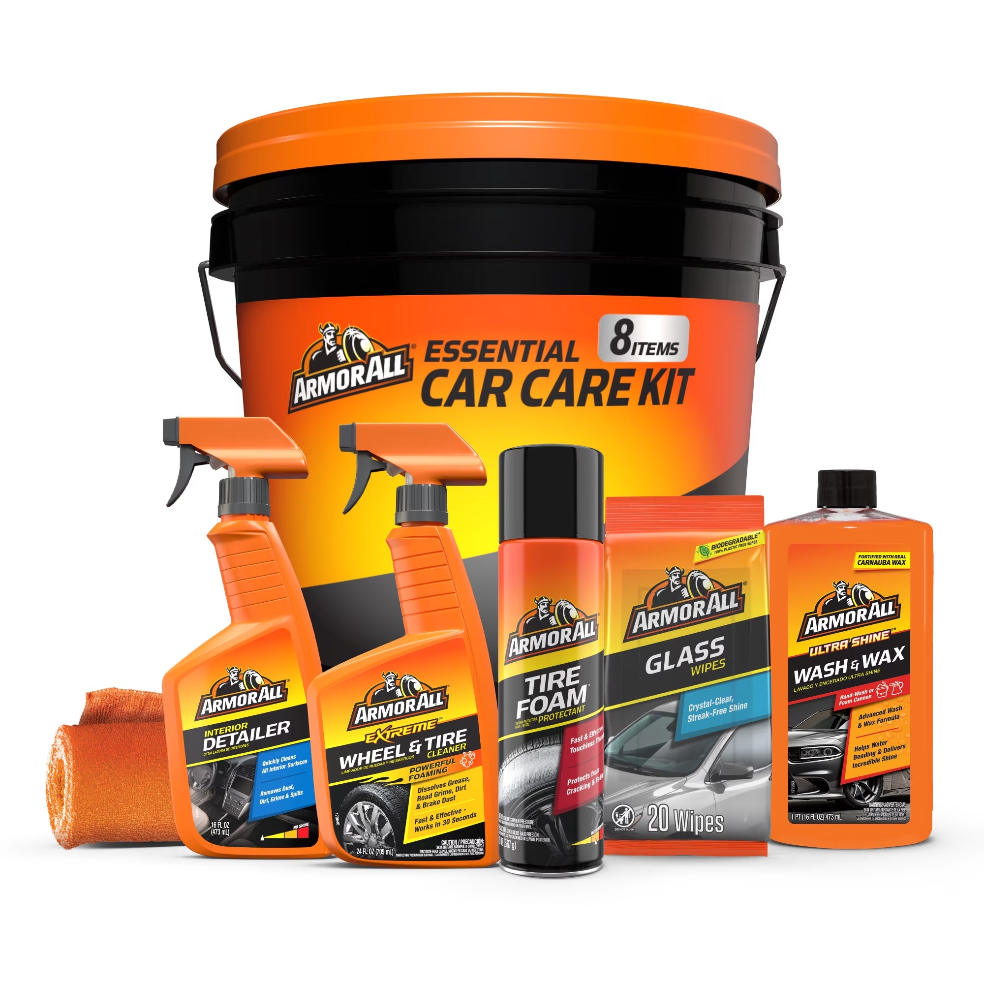 Car Cleaning Kit for Car Detailing, 8-Piece Set
