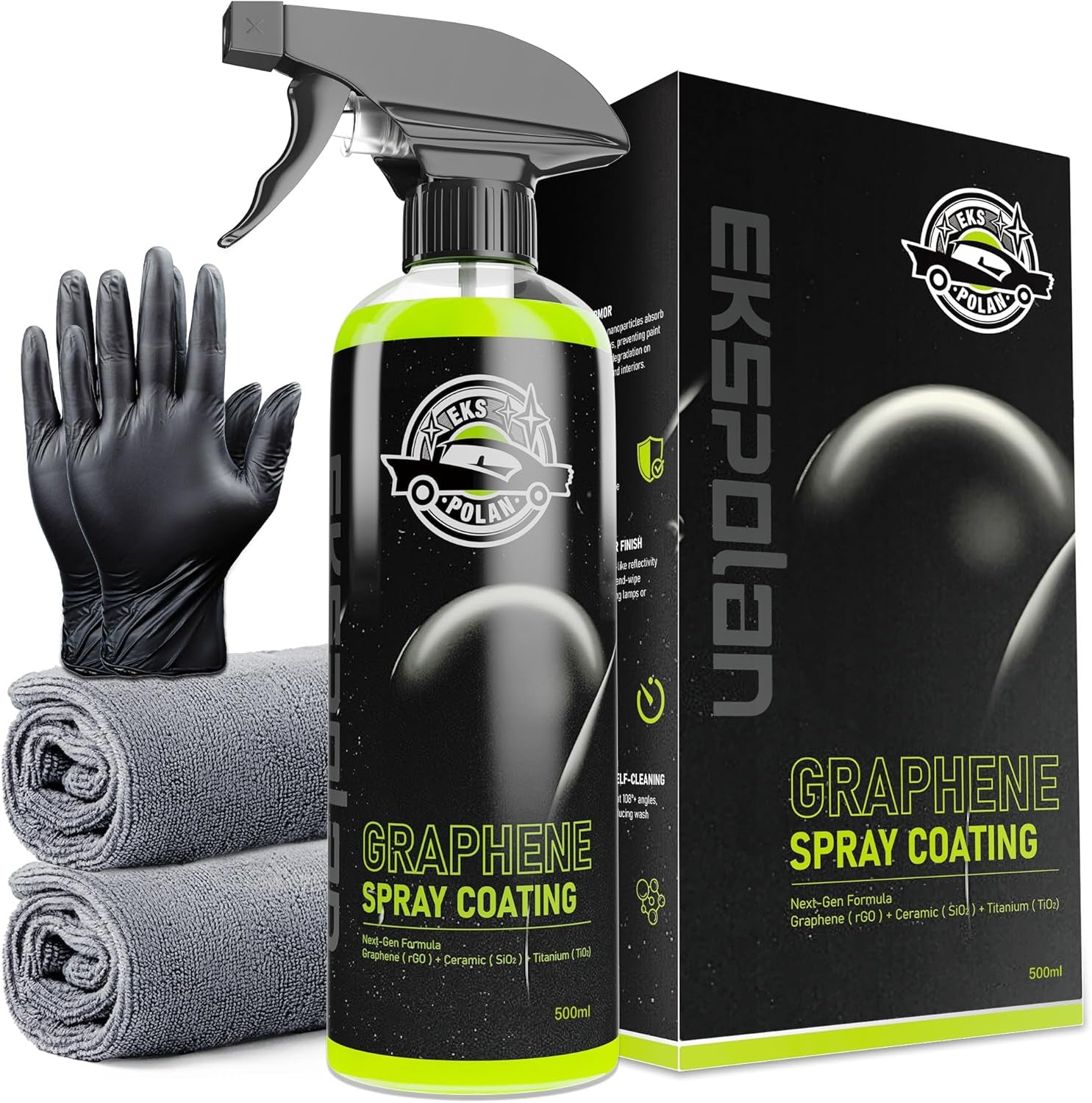 Graphene Spray Coating(16.9 Oz.) - UV Ceramic Coating for Cars 