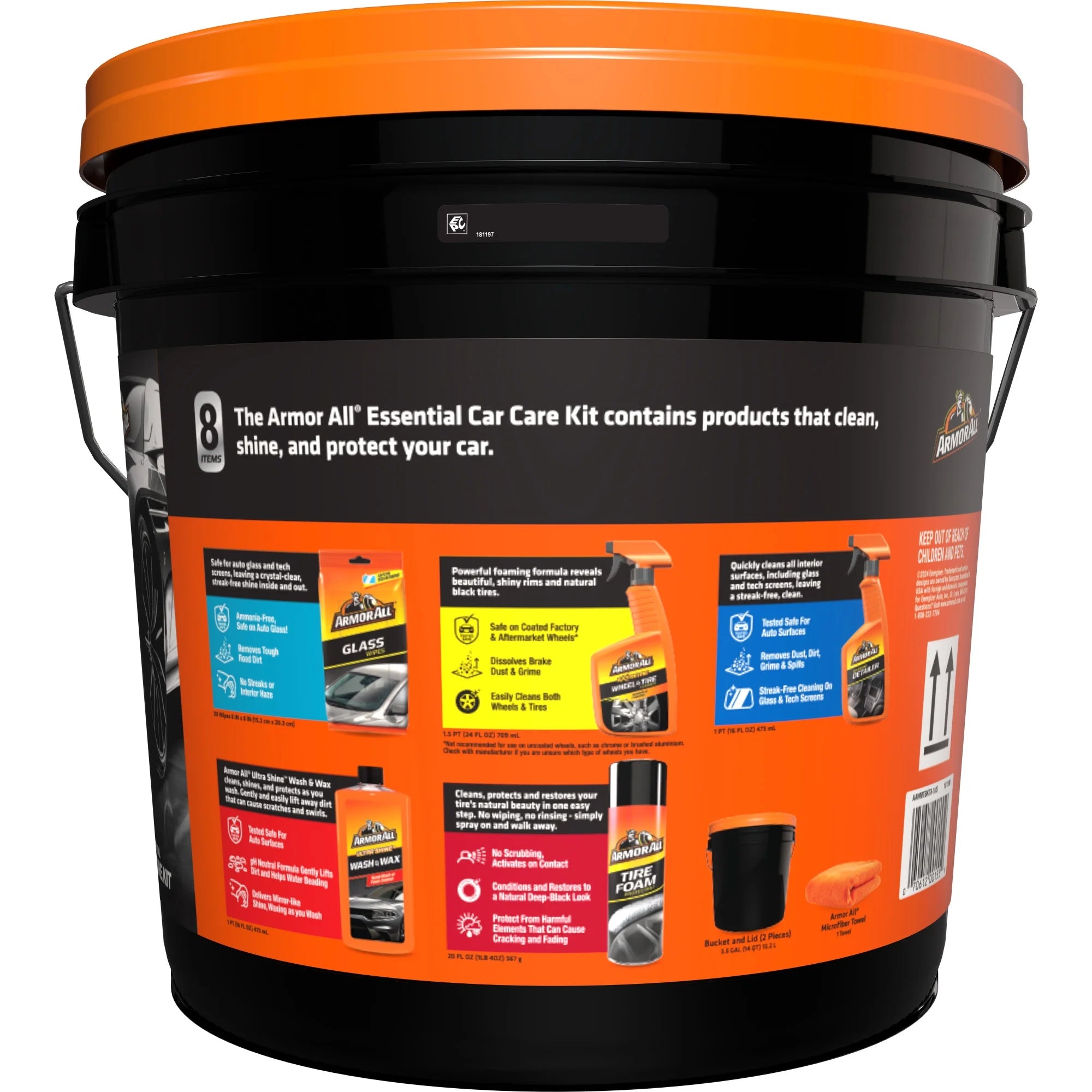 Car Cleaning Kit for Car Detailing, 8-Piece Set