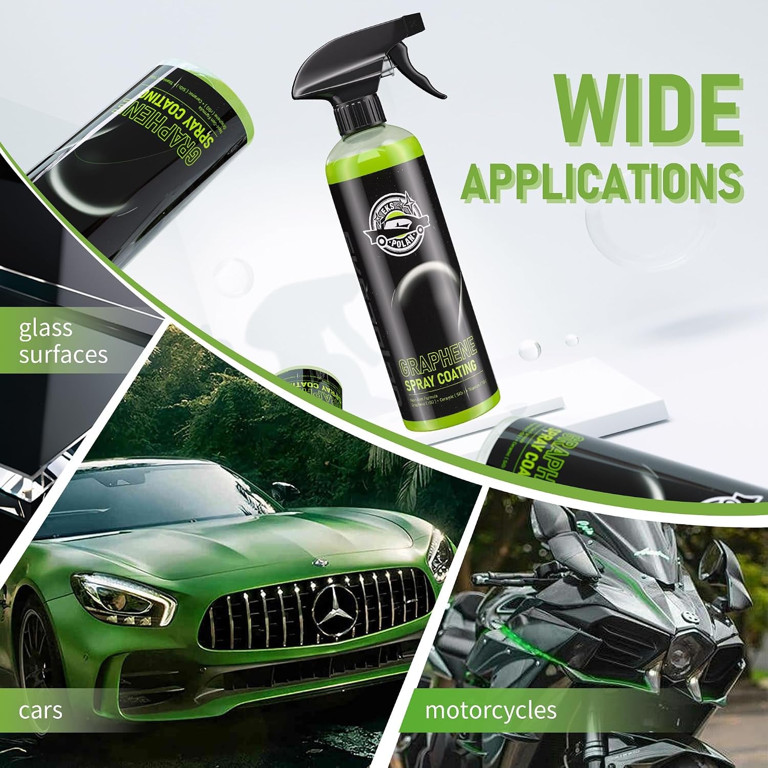 Graphene Spray Coating(16.9 Oz.) - UV Ceramic Coating for Cars 